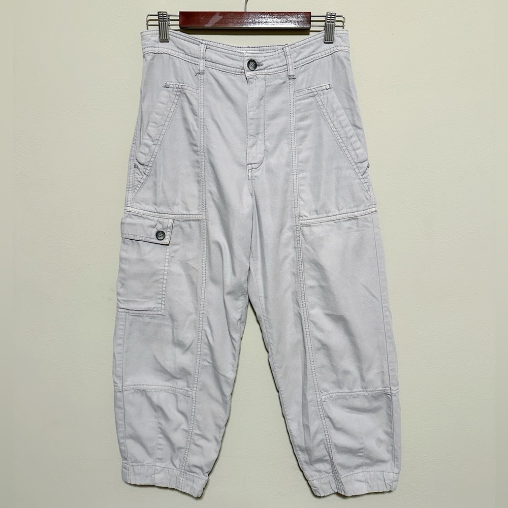 by Anthropologie Y2K Cargo Pants Light Khaki Size 4 - 100% Organic Cotton